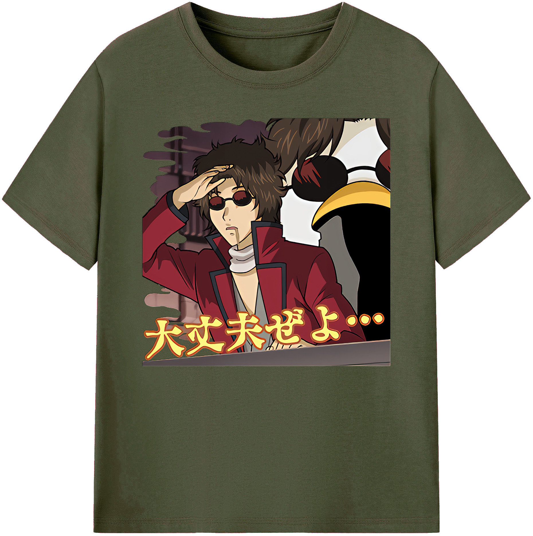 （画像用） ぎんたま 坂田銀時（さかたぎんとき） 神楽 志村新八（しむら しんぱち） GINTAMA Sakata Gintoki Kagura Shimura Shinpachi 綿100％ メンズ半袖Tシャツ｜肌触りやわらか＆通気性